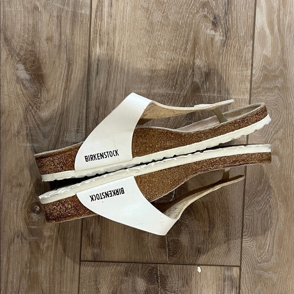 Birkenstock Women's White Gizeh Leather Sandals EU size 42 - Picture 4 of 11